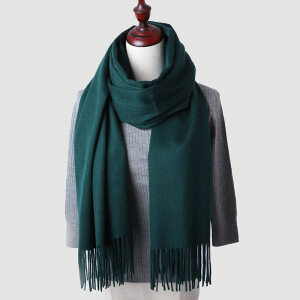In Stock Solid Color Winter 100% Merino wool Shawl Pashmina